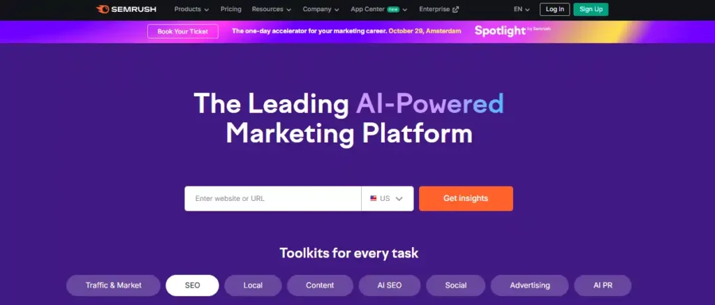 Semrush for Competitor Keyword Analysis