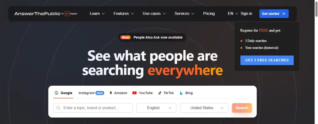 AnswerThePublic for Finding Question-Based Keywords
