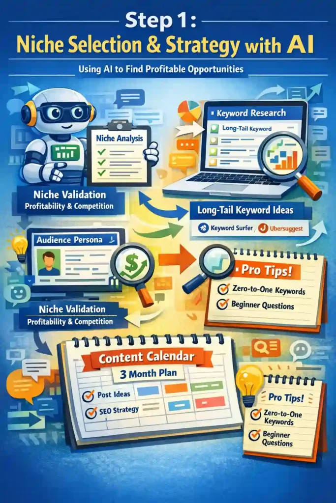 Niche Selection and Strategy with AI