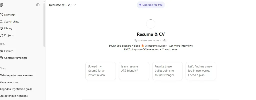 Why Use ChatGPT for Your Resume