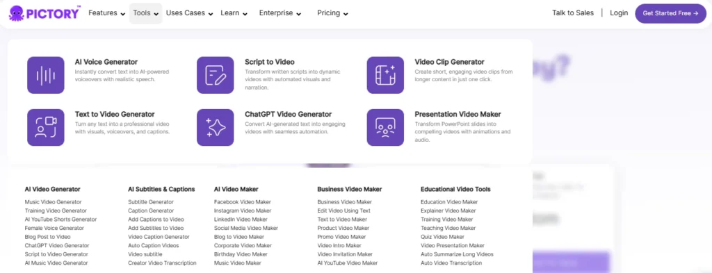 Pictory AI vs Competitor