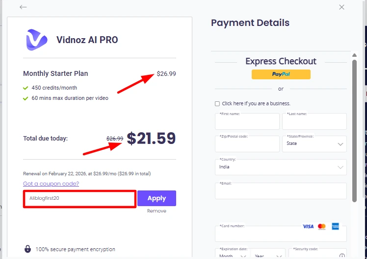 Use Coupon Code AIiblogfirst20 for 20% OFF at Checkout