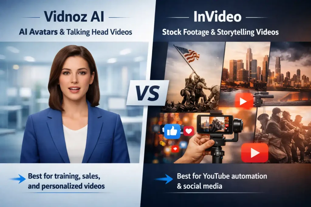 Vidnoz AI vs InVideo AI Comparison