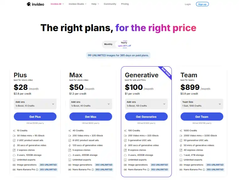 InVideo Free Plan Restrictions