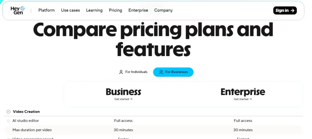 Deep Dive into Paid HeyGen Plans