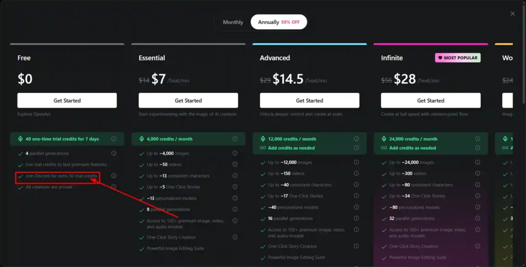 How to Get 340+ Extra Free Credits on OpenArt AI