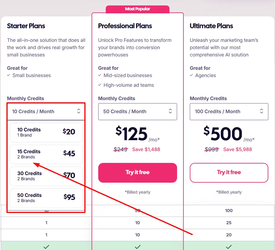 What Are Credits in AdCreative.ai Pricing?