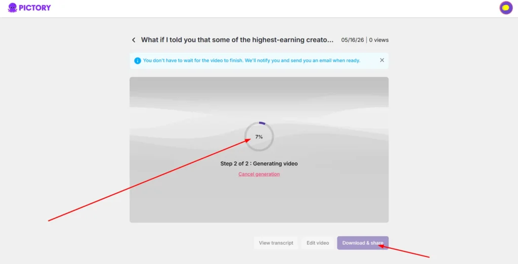 Download and Export Your Faceless Video