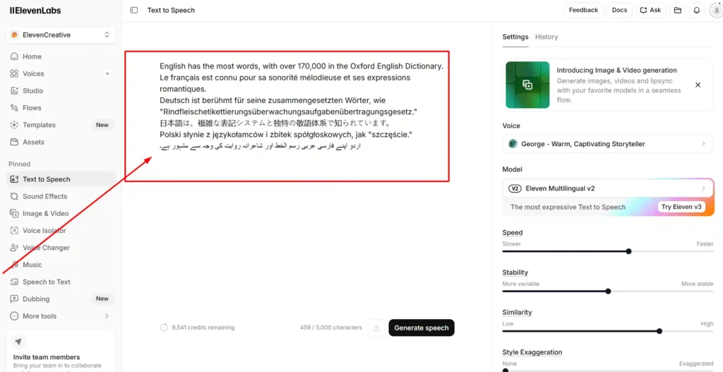How many languages and voices does ElevenLabs support?