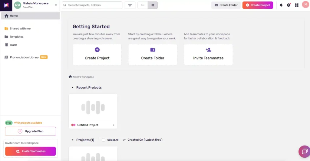 How does Murf AI's built-in video editor and studio work?
