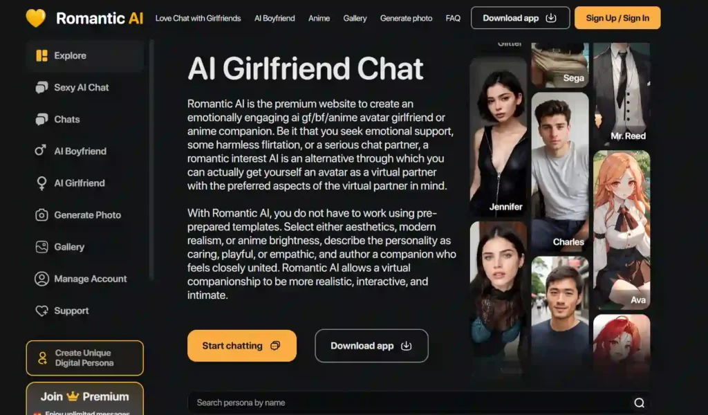 Romantic AI