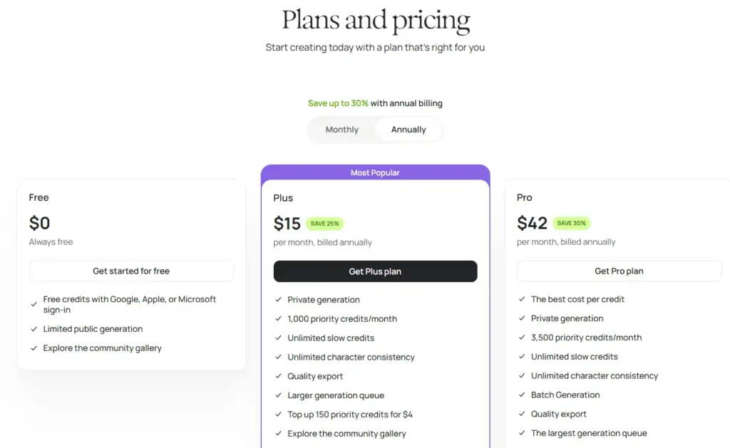 Ideogram pricing
