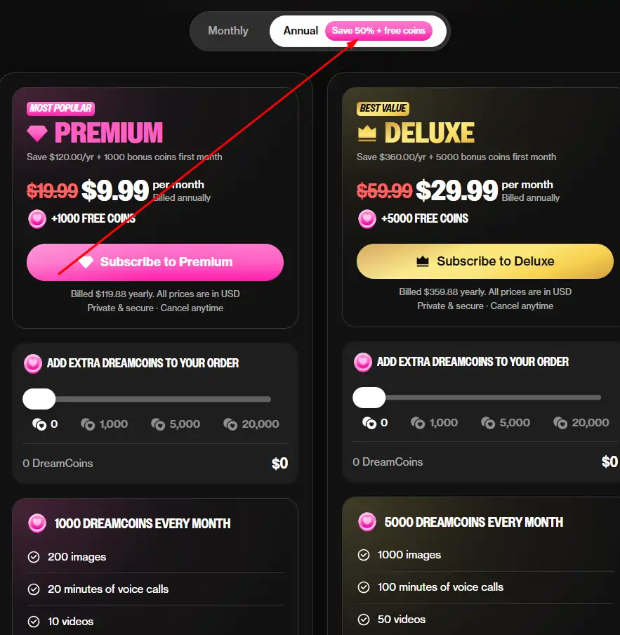 OurDream AI Monthly vs Annual Billing — Which Saves More?