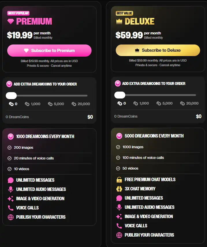 OurDream AI Pricing by Usage Type — Which Plan Fits You?