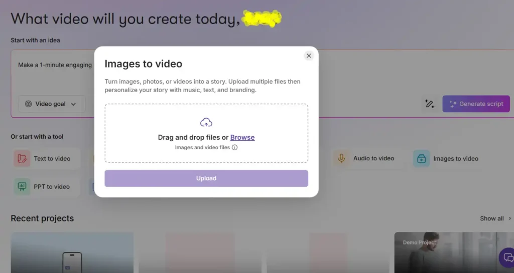 How to Use Pictory AI: Images to Video